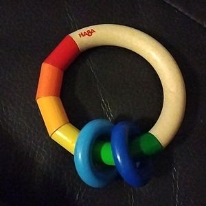 Haba wood rattle toy